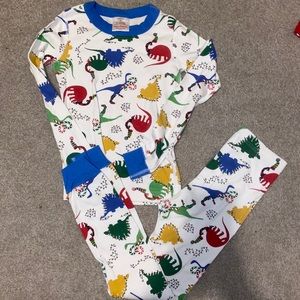 Hanna Andersson Dinosaur Christmas Long John PJ 8